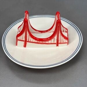 Anthropologie Molly Hatch Golden Gate Bridge San Francisco Ring Dish